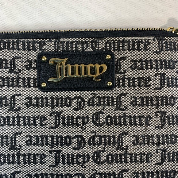 Juicy Couture Gothic Status Black Furget Me Not Wristlet Clutch Bag - Picture 4 of 5